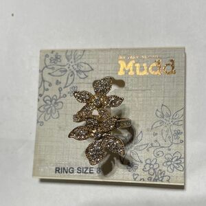 Ring - Mudd Gold Sparkling Floral